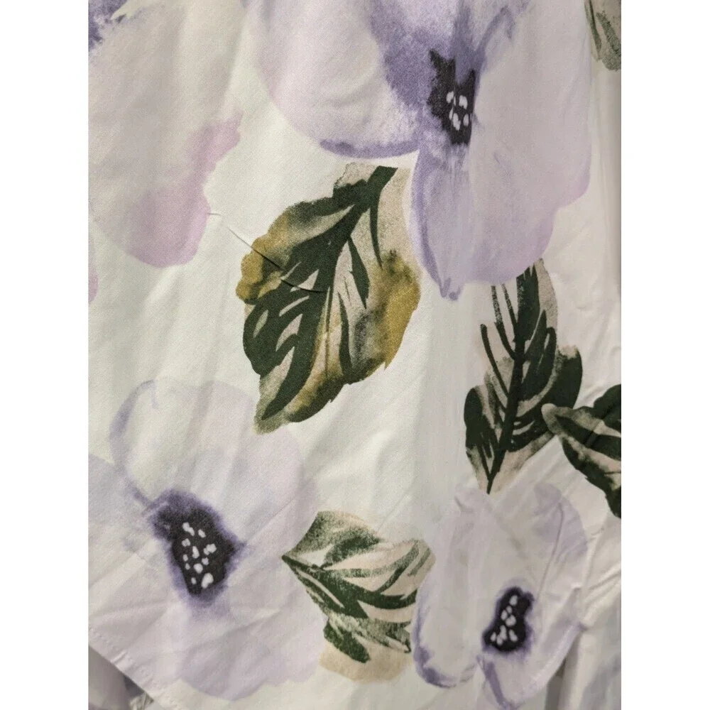 Sseko Floral Flowy Lightweight Duster Cover Up O/S Hawaiian Resortwear Beach